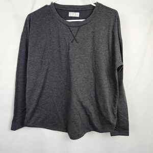 Maurices 24/7‎ Long Sleeve Lightweight Top Women's Size Medium Dark Gray